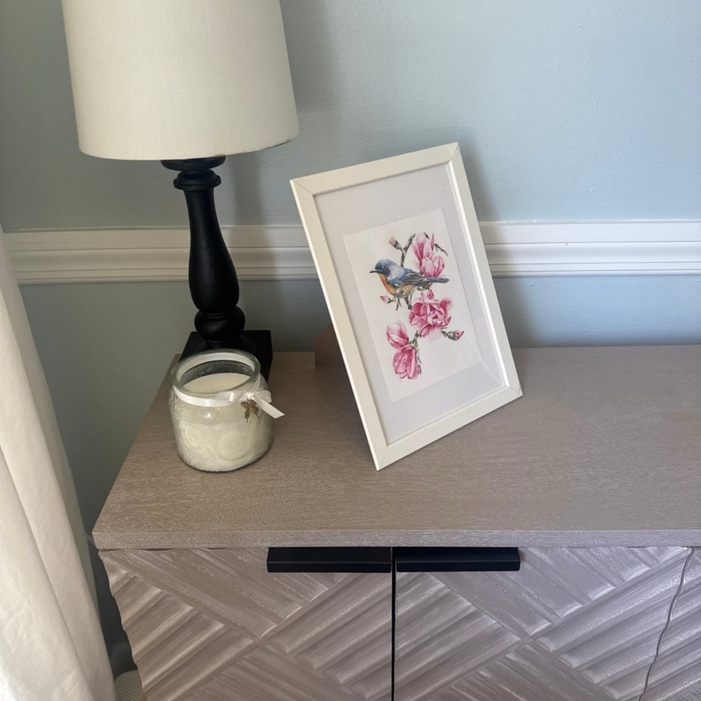Bird and Floral Framed Art